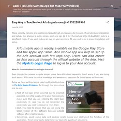 Easy Way to Troubleshoot Arlo Login Issues @ +18332281965