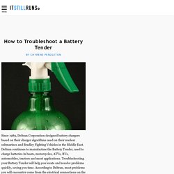 How to Troubleshoot a Battery Tender