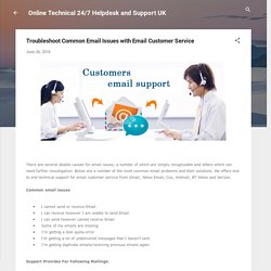 Troubleshoot Common Email Issues with Email Customer Service