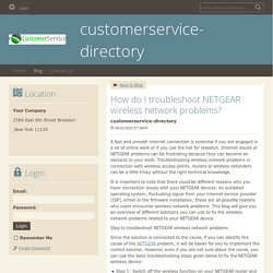 How do I troubleshoot NETGEAR wireless network problems?