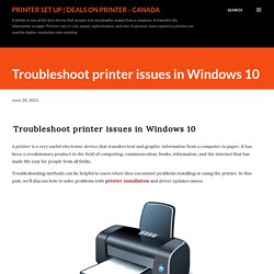 Troubleshoot printer issues in Windows 10