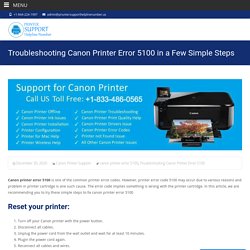 Troubleshooting Canon Printer Error 5100 in a Few Simple Steps