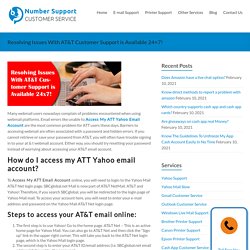 Find A wonderful remedy to Access My ATT Yahoo Email Account