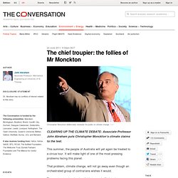 The chief troupier: the follies of Mr Monckton