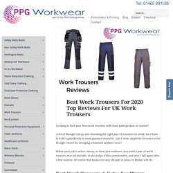 Best Work Trousers For 2020 Top Reviews For UK Work Trousers ⋆ PPG Workwear
