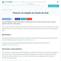 Trouver un emploi en Corée du Sud, Travailler en Corée du Sud