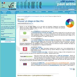 Trouver un stage en Bac Pro - Cité scolaire Paul Arène à Sisteron