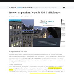 Trouver sa passion : le guide PDF à télécharger