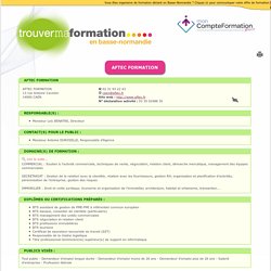 TrouverMaFormation - Fiche détaillée