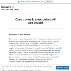 Come trovare la giusta azienda di web design? – Waikiki Tech