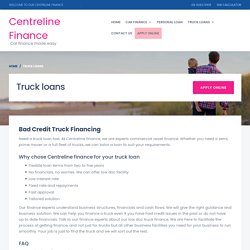 Truck loans - Centreline finance