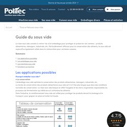 Trucs et Astuces sous vide - Machine-sous-vide.com