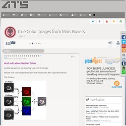 True Color Images from Mars Rovers