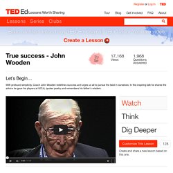 True success - John Wooden