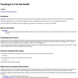 TrueCrypt 5.1 for the EeePC