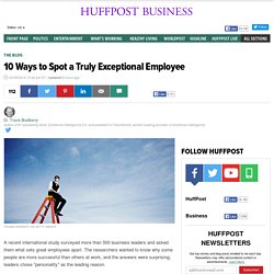 10 Ways to Spot a Truly Exceptional Employee