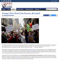 Trump’s Five Worst Tax Secrets, Revealed