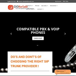 SIP Trunk Provider - Do's and Dont's of choosing the right Provider