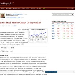 Is the Stock Market Cheap, or Expensive? -