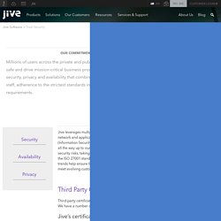 Trust & Security - Jive Software