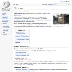 NHS trust - Wiki
