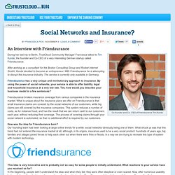 Social Networks and Insurance?