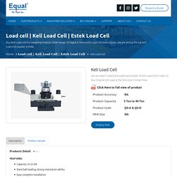 Most Trusted & Authorized Keli Load Cell Supplier in India