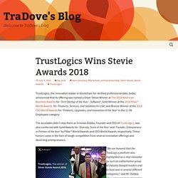 TrustLogics Wins Stevie Awards 2018