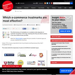 Which e-commerce trustmarks are most effective?