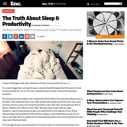 The Truth About Sleep & Productivity