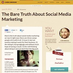 The Bare Truth About Social Media Marketing