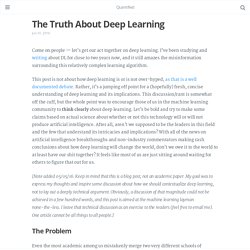 The Truth About Deep Learning - Quantified