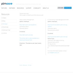Try pimcore now! : pimcore platform