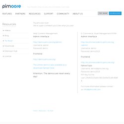 Try pimcore now! : pimcore platform