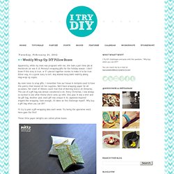 i try DIY: Weekly Wrap-Up: Pillow Boxes