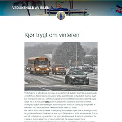 Kjør trygt om vinteren