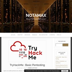 TryHackMe : Basic Pentesting - Notamax