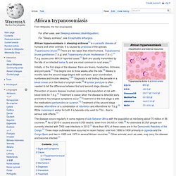 African trypanosomiasis