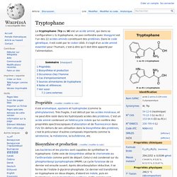 Tryptophane
