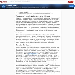 Tsavorite Meaning, Powers and History
