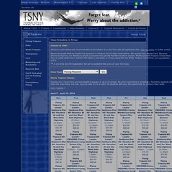 TSNY New York - Class Schedule and Prices