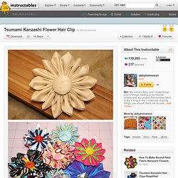 Tsumami Kanzashi Flower Hair Clip