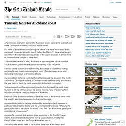 Tsunami fears for Auckland coast