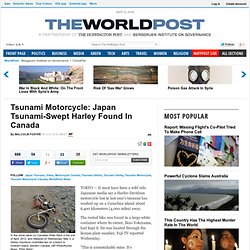 Tsunami Motorcycle: Japan Tsunami-Swept Harley Found In Canada