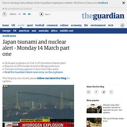 Japan tsunami and nuclear alert - live coverage