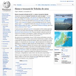 Sismo e tsunami de Sendai de 2011