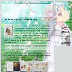 TsundereStorm » The Art of Miyazaki’s Spirited Away