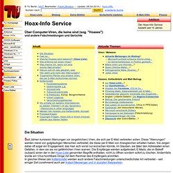 Hoax-Info Service