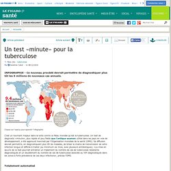 Un test «minute» pour la tuberculose 