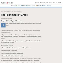 List of Pilgrims' Demands